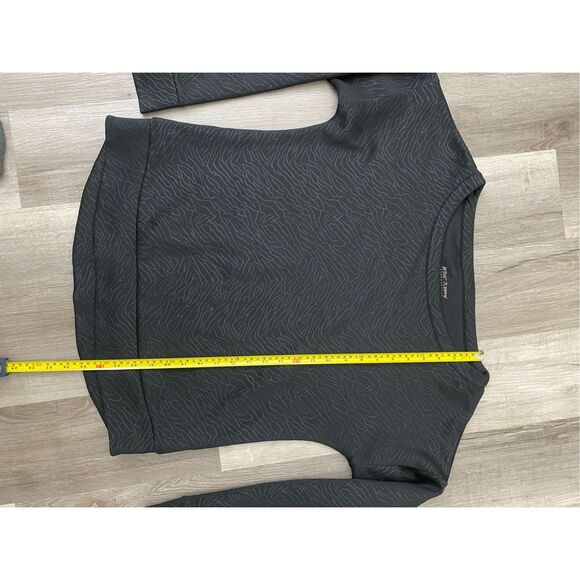 Betsey Johnson Performance Black Animal Print Sweatshirt Womens Size Large - Picture 2 of 6